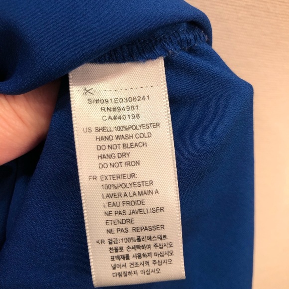 Forever 21 Blue Ruffle Blouse - Picture 4 of 4